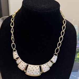 Elegant Gold and White Necklace